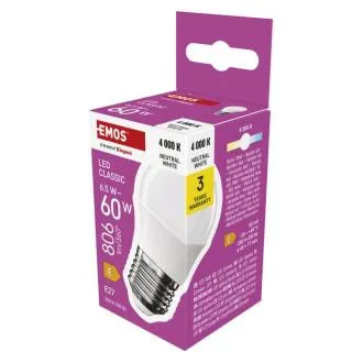 LED CLS MINI GLOBE 6,5W(60W) 806lm E27 NW LED CLS MINI GLOBE 6,5W(60W) 806lm E27 NW