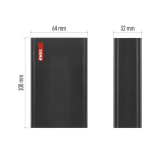 EMOS PWB NTBF20 20000MAH 65W PD 1×USB-C 1×USB-A EMOS PWB NTBF20 20000MAH 65W PD 1×USB-C 1×USB-A