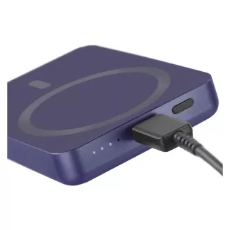 EMOS POWERBANK WI 522, brezžično polnjenje 20 W, 5.000 mAh, MODRA, 1xUSB-C