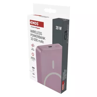EMOS POWERBANK WI1046, brezžično polnjenje 20W, 10.000mAh, SALT, 1xUSB-C