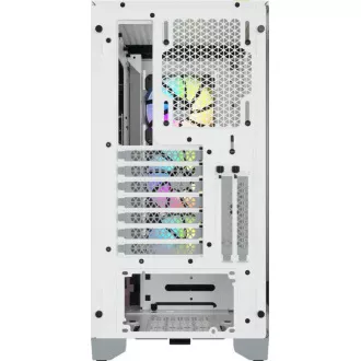 CORSAIR iCUE 4000X RGB TG mid-tower, bela CORSAIR iCUE 4000X RGB TG mid-tower, bela