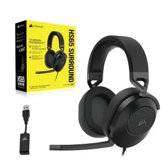 CORSAIR HS65 SURROUND/7.1/Jack/Wire/Black