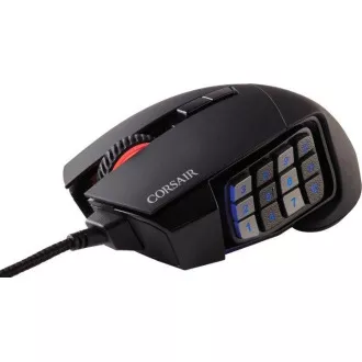CORSAIR Scimitar Elite/obroč/optični/desna roka/18.000 DPI/brezžični USB/črna