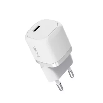 TRUST MAXO 20W USB-C POLNILEC BELE BARVE