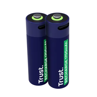 BATERIJE TRUST USB-C ZA PONOVNO POLNJENJE 2P - AA BATERIJE TRUST USB-C ZA PONOVNO POLNJENJE 2P - AA