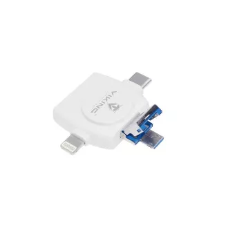 Čitalnik pomnilniških kartic VIKING V4 USB3.0 4V1 bela Čitalnik pomnilniških kartic VIKING V4 USB3.0 4V1 bela