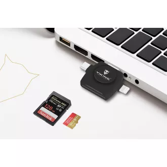 Čitalnik pomnilniških kartic VIKING V4 USB3.0 4V1 bela Čitalnik pomnilniških kartic VIKING V4 USB3.0 4V1 bela