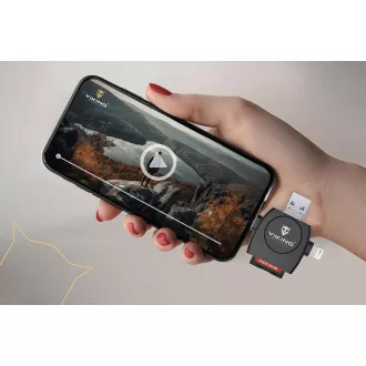 Čitalnik pomnilniških kartic VIKING V4 USB3.0 4V1 bela Čitalnik pomnilniških kartic VIKING V4 USB3.0 4V1 bela