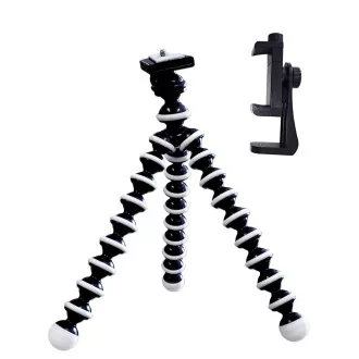 Potovalni stativ VIKING Tripod 4D/dolžina 25,5 cm/prilagodljiva, trpežna guma/največja obremenitev 2 kg/utesnjevalni vijak 1/4"
