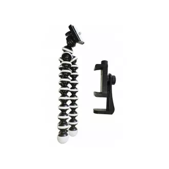 Potovalni stativ VIKING Tripod 4D/dolžina 25,5 cm/prilagodljiva, trpežna guma/največja obremenitev 2 kg/utesnjevalni vijak 1/4"