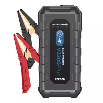TOPDON V2200Plus/16000mAh/max izhodni tok 2200A/2xUSB-A/USB-C/DC Jack/tester akumulatorjev