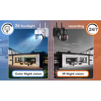 Sončna HD kamera Viking HDs03 4G/20000mAh/barvni nočni vid/IP66/aplikacija/obvestilo/črna