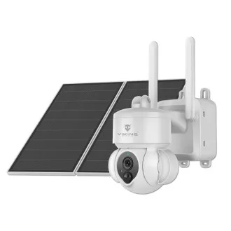Sončna HD kamera Viking HDs03 4G/20000mAh/nočni vid/IP66/aplikacija/obvestilo/bela