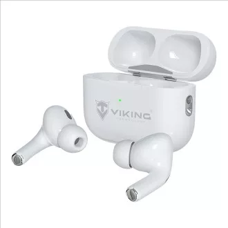 Brezžične slušalke Bluetooth Viking AIR PLUS/ANC/BT/Wireless/White