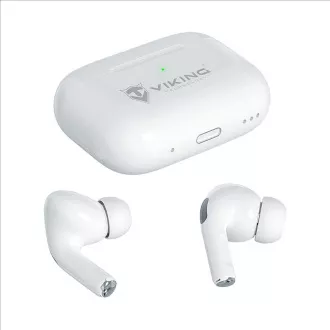 Brezžične slušalke Bluetooth Viking AIR PLUS/ANC/BT/Wireless/White