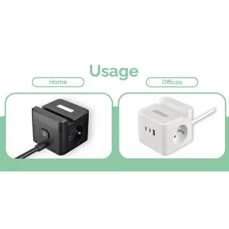 Napajalnik VIKING YC23H, bel/izhod:2xAC,1xUSB-A,2xUSB-C/Mobilno držalo/LED lučka/1,4 m kabla Napajalnik VIKING YC23H, bel/izhod:2xAC,1xUSB-A,2xUSB-C/Mobilno držalo/LED lučka/1,4 m kabla