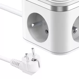 Napajalnik VIKING YC33, bel/izhod: 3xAC, 1xUSB-A,2xUSB-C/ gumb za vklop/izklop/1,4 m kabla Napajalnik VIKING YC33, bel/izhod: 3xAC, 1xUSB-A,2xUSB-C/ gumb za vklop/izklop/1,4 m kabla