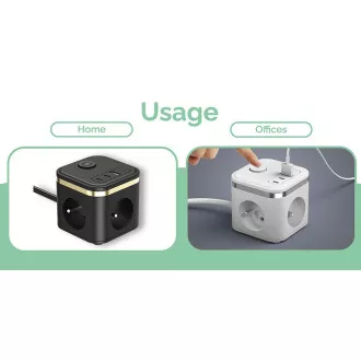 Napajalnik VIKING YC33, bel/izhod: 3xAC, 1xUSB-A,2xUSB-C/ gumb za vklop/izklop/1,4 m kabla Napajalnik VIKING YC33, bel/izhod: 3xAC, 1xUSB-A,2xUSB-C/ gumb za vklop/izklop/1,4 m kabla