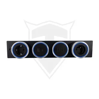 Vtičnica Viking LZ40B/230V,50Hz/40cm dolžine/črna/do 5 modulov/IP20/aluminij/izvedba Vtičnica Viking LZ40B/230V,50Hz/40cm dolžine/črna/do 5 modulov/IP20/aluminij/izvedba
