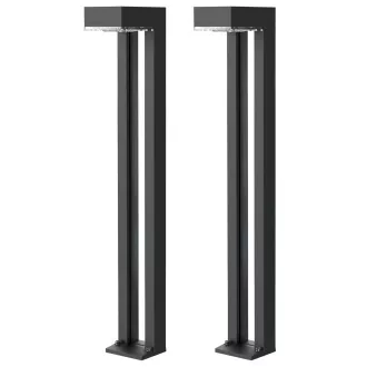 Zunanja sončna LED luč Viking SR07 - 2 kosa/1000 lm/IP54/2 načina/topla bela
