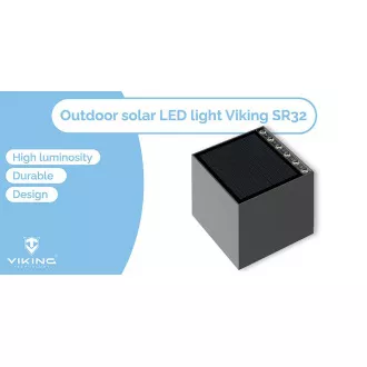 Zunanja sončna LED luč Viking SR32/700 lm/IP54/4 načini/dnevno bela