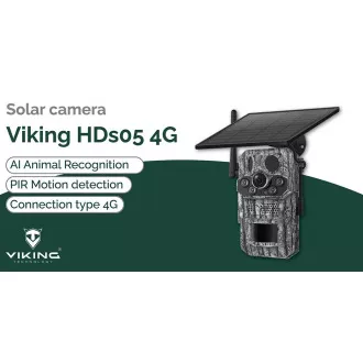 Sončna kamera Viking HDs05 4G/2304x1296/PIR zaznavanje/senzor gibanja/7800mAh Sončna kamera Viking HDs05 4G/2304x1296/PIR zaznavanje/senzor gibanja/7800mAh