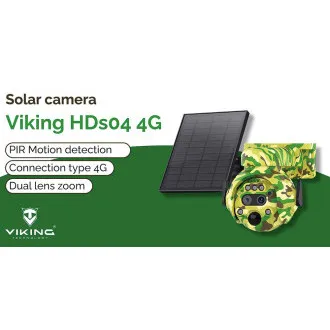 Sončna kamera Viking HDs04 4G siva/2304x1296/PIR zaznavanje/senzor gibanja/7800mAh Sončna kamera Viking HDs04 4G siva/2304x1296/PIR zaznavanje/senzor gibanja/7800mAh