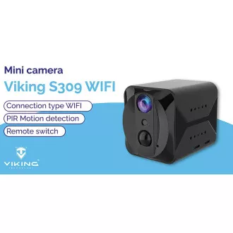 Mini kamera Viking S309 Wifi/1080P/nočni vid/senzor gibanja/2500mAh/mobilna aplikacija