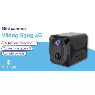 Viking S309 4G/1080P mini kamera/nočni vid/senzor gibanja/2500mAh/mobilna aplikacija Viking S309 4G/1080P mini kamera/nočni vid/senzor gibanja/2500mAh/mobilna aplikacija