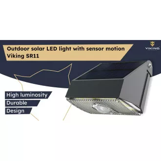 Zunanja sončna LED luč Viking SR11/1000lm / na sončno energijo /3000K   4000K (topla in dnevna bela)