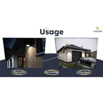 Zunanja sončna LED luč Viking SR28/1000lm / na sončno energijo / 4000K (bela dnevna svetloba)/ 4 načini