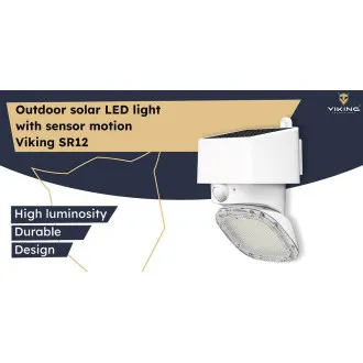 Zunanja sončna LED luč Viking SR12/2000lm / na sončno energijo /3000K 4000K (topla in dnevna bela) Zunanja sončna LED luč Viking SR12/2000lm / na sončno energijo /3000K 4000K (topla in dnevna bela)