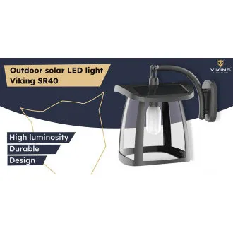 Zunanja sončna LED luč Viking SR10W/350lm / sončna energija / 4000K (bela dnevna svetloba)/ 4 načini Zunanja sončna LED luč Viking SR10W/350lm / sončna energija / 4000K (bela dnevna svetloba)/ 4 načini