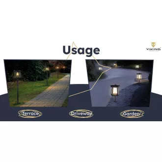 Zunanja sončna LED luč Viking SR10L/350lm / sončna energija / 4000K (bela dnevna svetloba)/ 4 načini