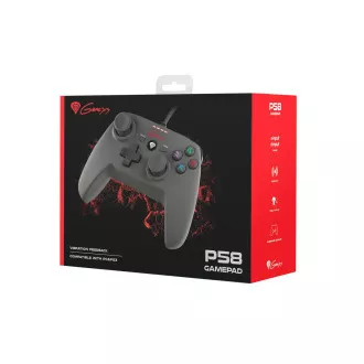 Žična igralna ploščica Genesis P58, za PS3/PC, vibracije