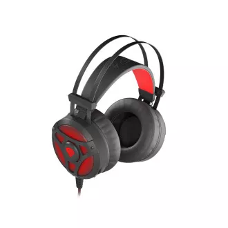 Gaming slušalke z mikrofonom Genesis Neon 360, stereo, vibracije, rdeča osvetlitev