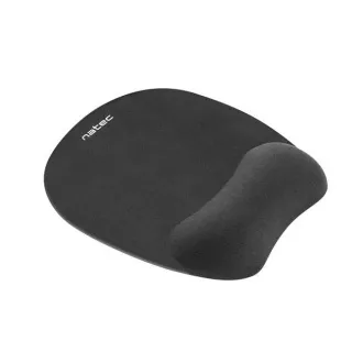 Natec CHIPMUNK ergonomska podloga za miško, spominska pena, črna, 230x200 mm