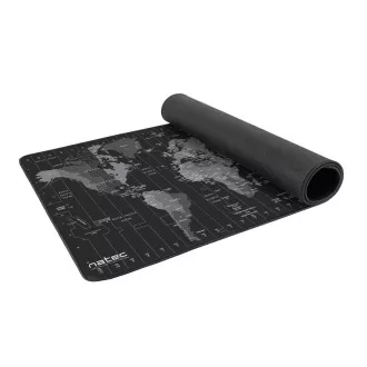 Maxi podloga za miško Natec Zemljevid časovnih pasov, 40x80cm