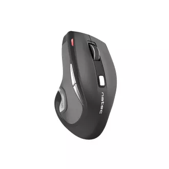 Natec optična miška JAGUAR/2400 DPI/Ergonomska/Blue Track/Desnoročna/Wireless USB/črna Natec optična miška JAGUAR/2400 DPI/Ergonomska/Blue Track/Desnoročna/Wireless USB/črna
