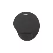 Ergonomska gelska podloga za miško Natec Marmot, črna, 245x225 mm