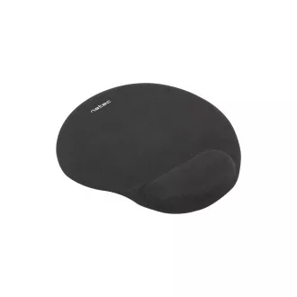 Ergonomska gelska podloga za miško Natec Marmot, črna, 245x225 mm