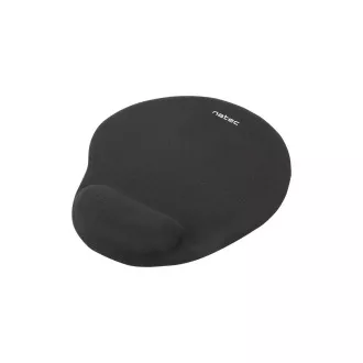 Ergonomska gelska podloga za miško Natec Marmot, črna, 245x225 mm