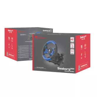 Genesis Seaborg 350 Gaming wheel, večplatformno za PC, PS4, PS3, Xbox One, Switch, 180°