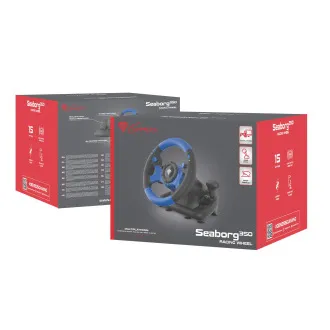 Genesis Seaborg 350 Gaming wheel, večplatformno za PC, PS4, PS3, Xbox One, Switch, 180° - Rabljeno Genesis Seaborg 350 Gaming wheel, večplatformno za PC, PS4, PS3, Xbox One, Switch, 180° - Rabljeno