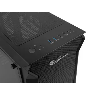Računalniško ohišje Genesis IRID 505 V2/Midi Tower/Transpar/Black