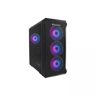 Računalniško ohišje Genesis IRID 503 ARGB V2/Micro Tower/Transpar/Black
