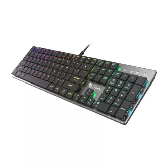 Genesis Gaming mehanska tipkovnica THOR 420/RGB/Content Slim Blue/Wireless USB/US layout/Gray