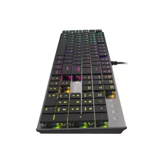 Genesis Gaming mehanska tipkovnica THOR 420/RGB/Content Slim Blue/Wireless USB/US layout/Gray