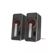 Genesis Gaming zvočniki HELIUM 100/RGB/Stereo/10W/črno-srebrni