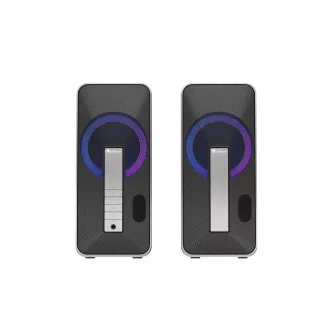 Genesis Gaming zvočniki HELIUM 100/RGB/Stereo/10W/črno-srebrni